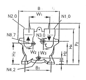 2BV型水環(huán)式真空泵的安裝尺寸