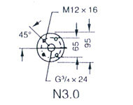 2BV型水環(huán)式真空泵的安裝尺寸
