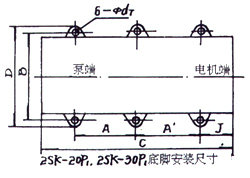 2SK-3P1、2SK-6P1、2SK-12P1、2SK-20P1、2SK-30P1外形及安裝圖 